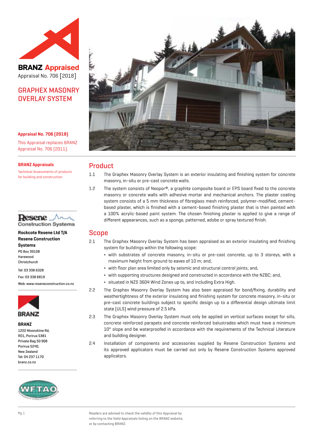 Product Scope GRAPHEX MASONRY OVERLAY SYSTEM