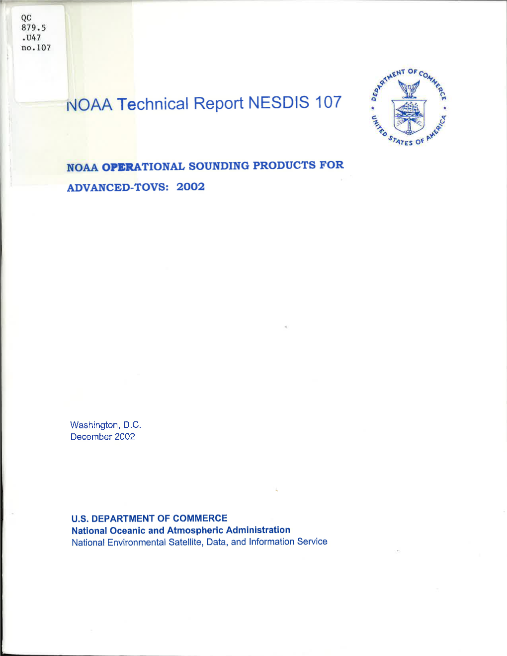 Technical Report NESDIS 107