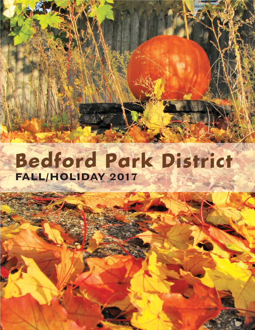 FALL/HOLIDAY 2017 BEDFORD PARK DISTRICT NEWS GENERAL INFORMATION – AKA “The Fine Print”