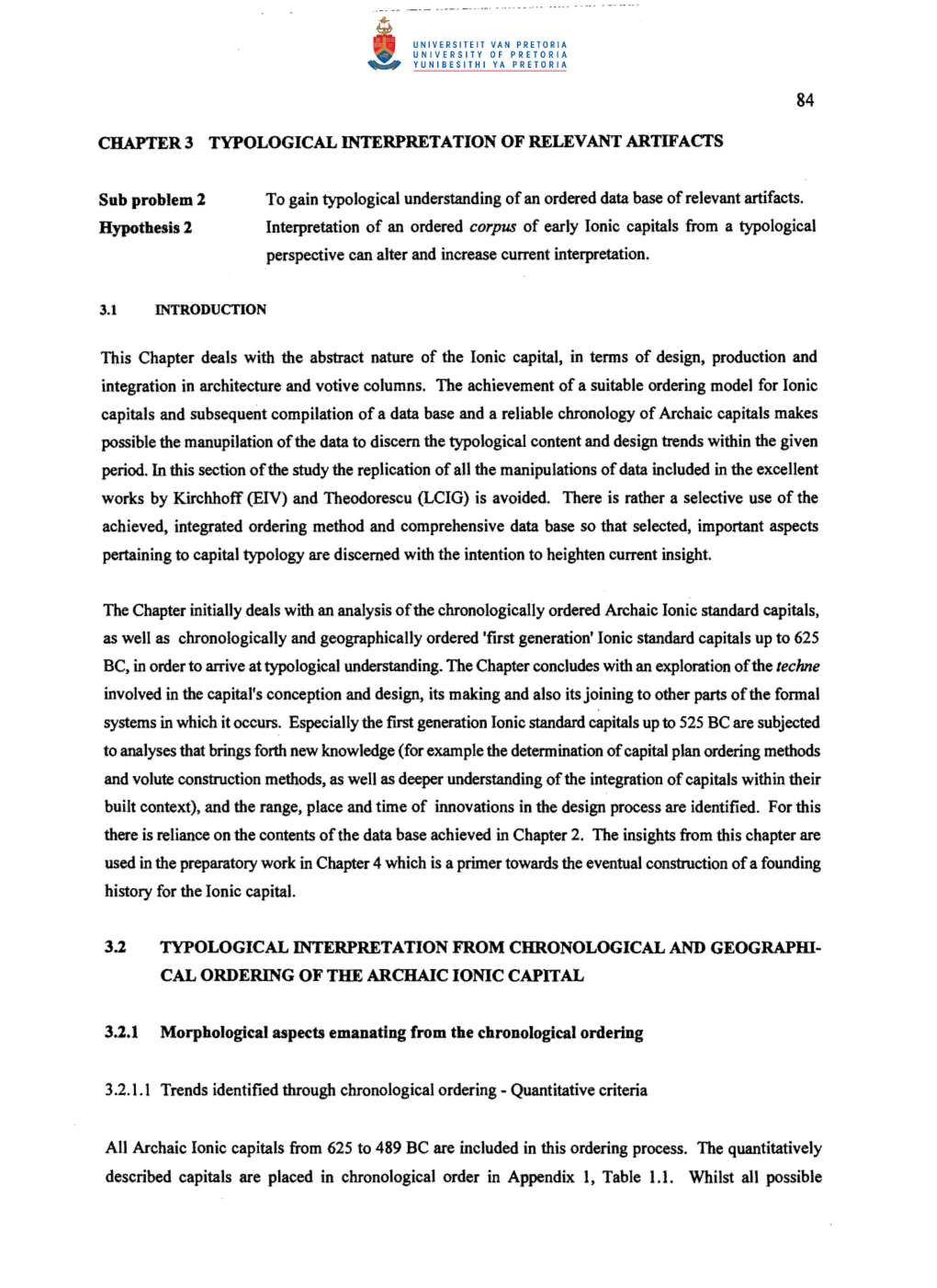 Chapter 3 Typological Interpretation of Relevant Artifacts