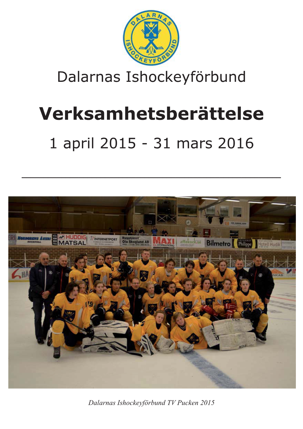 Verksamhetsberättelse 1 April 2015 - 31 Mars 2016