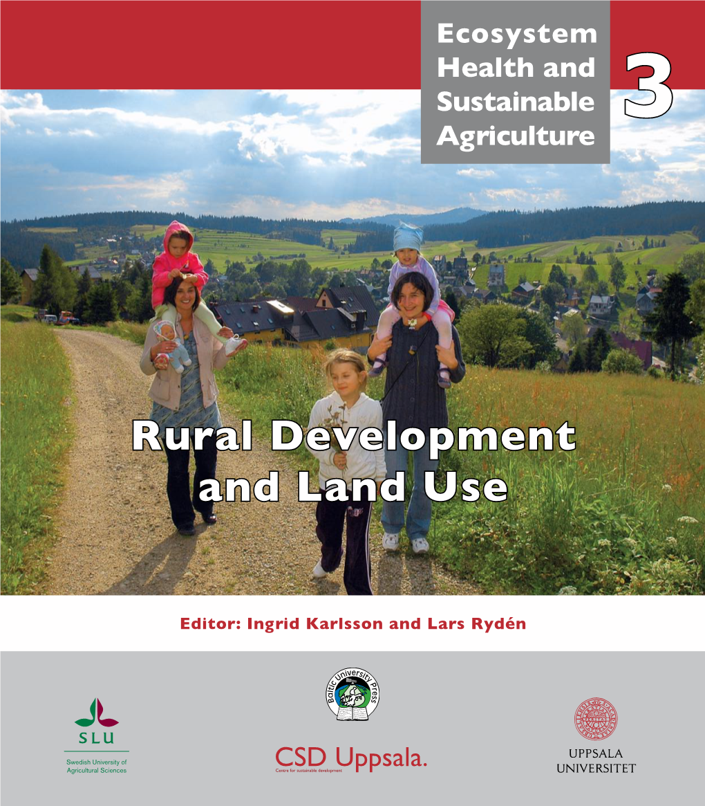 Rural Development and Land Use