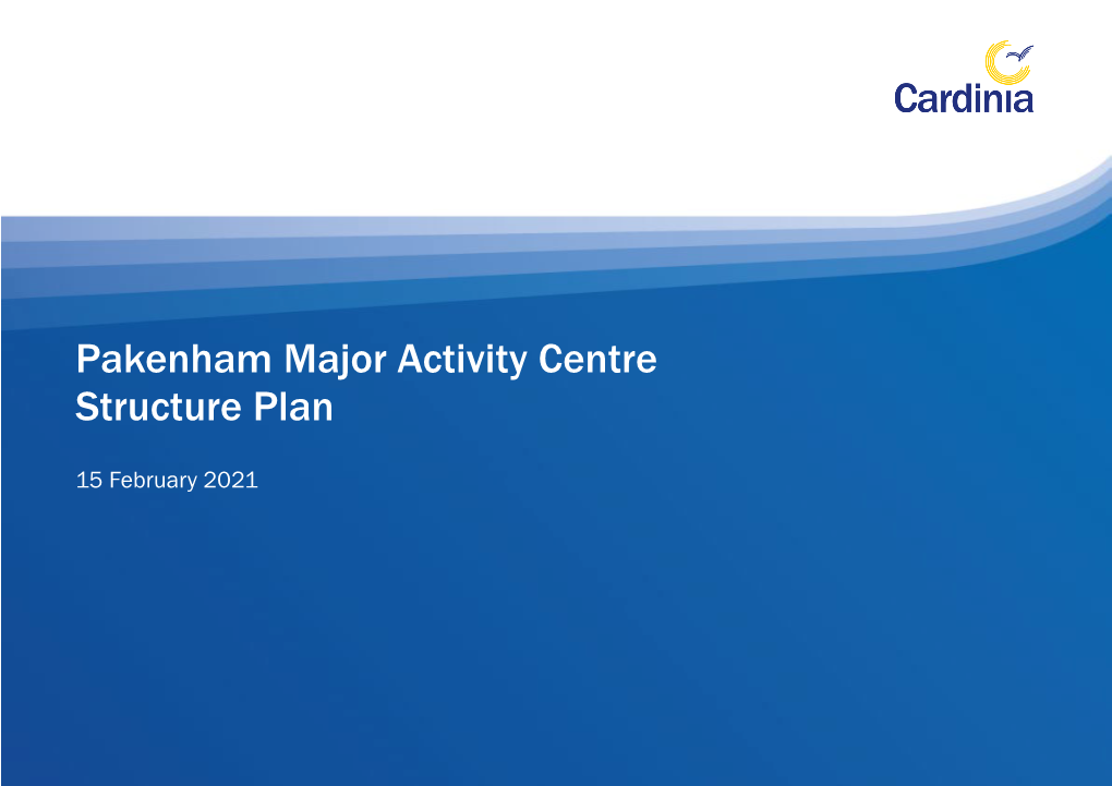 Pakenham Major Activity Centre Structure Plan
