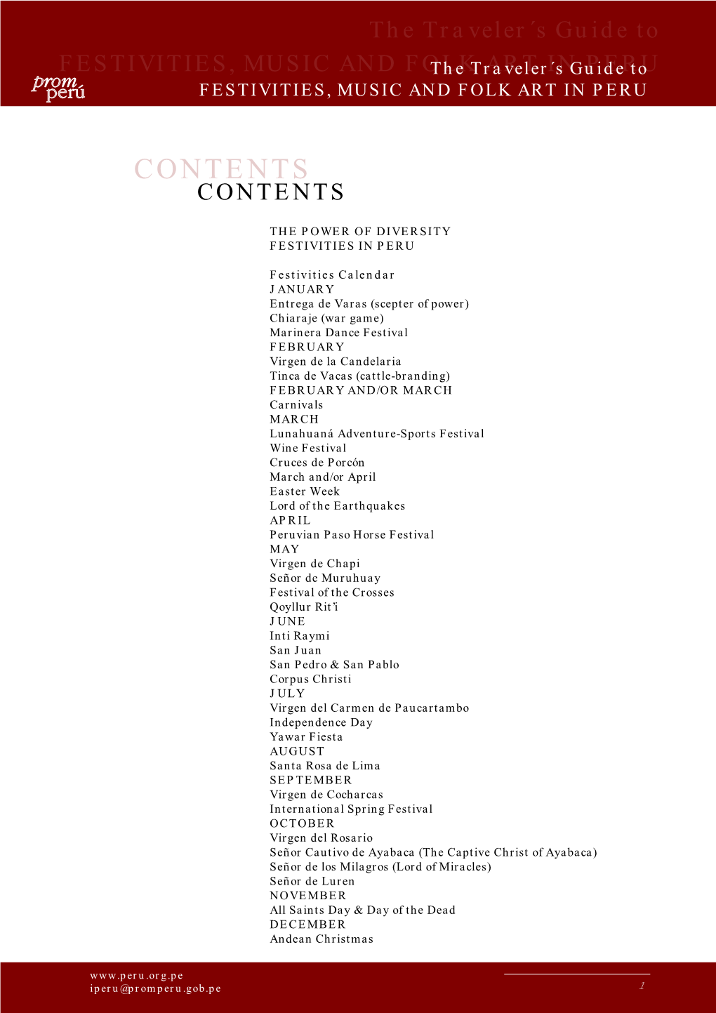 Contents Contents