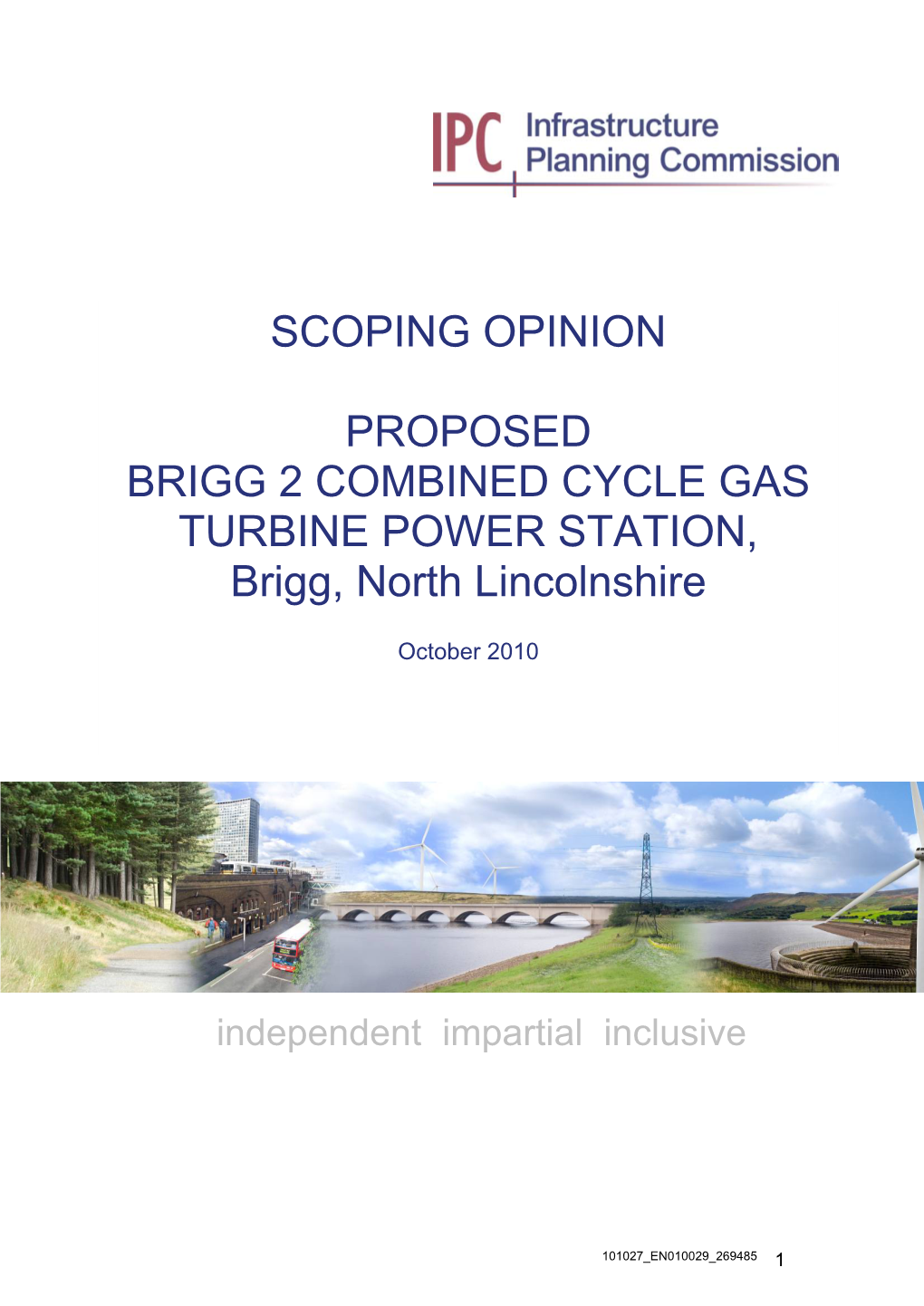 SCOPING OPINION PROPOSED BRIGG 2 COMBINED CYCLE GAS TURBINE POWER STATION, Brigg, North Lincolnshire