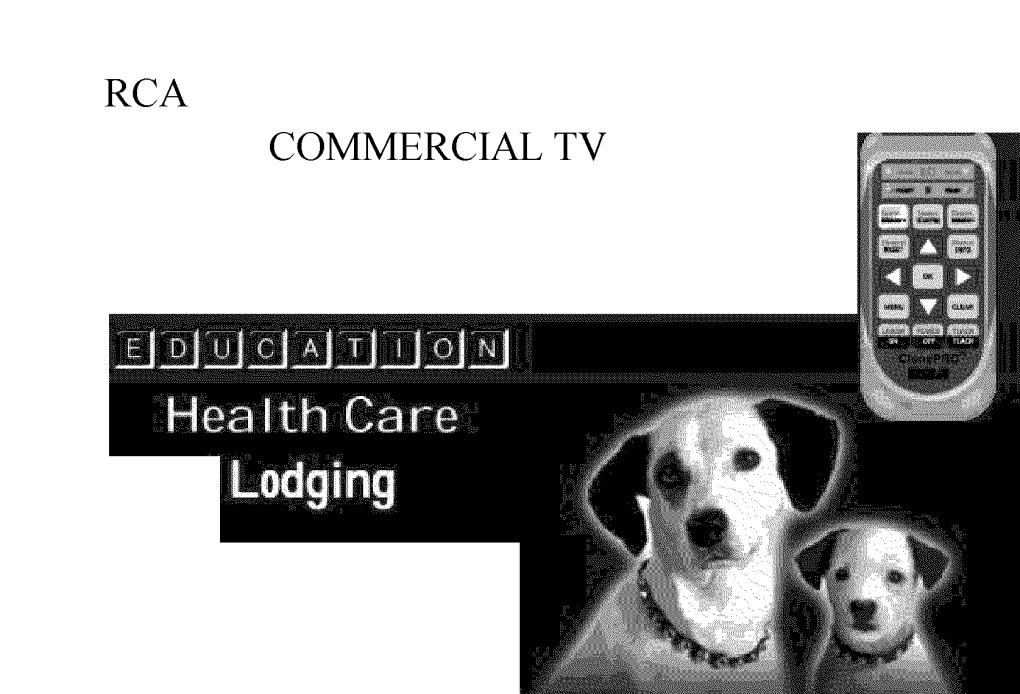 Rca Commercial Tv Foreword Safety Information