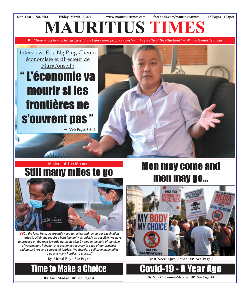 Mauritius Times Epaper Tuesday 19 March 2021 D2