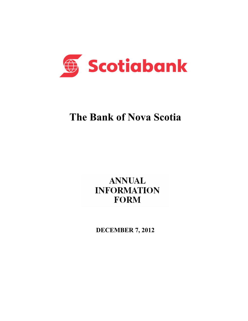 The Bank of Nova Scotia