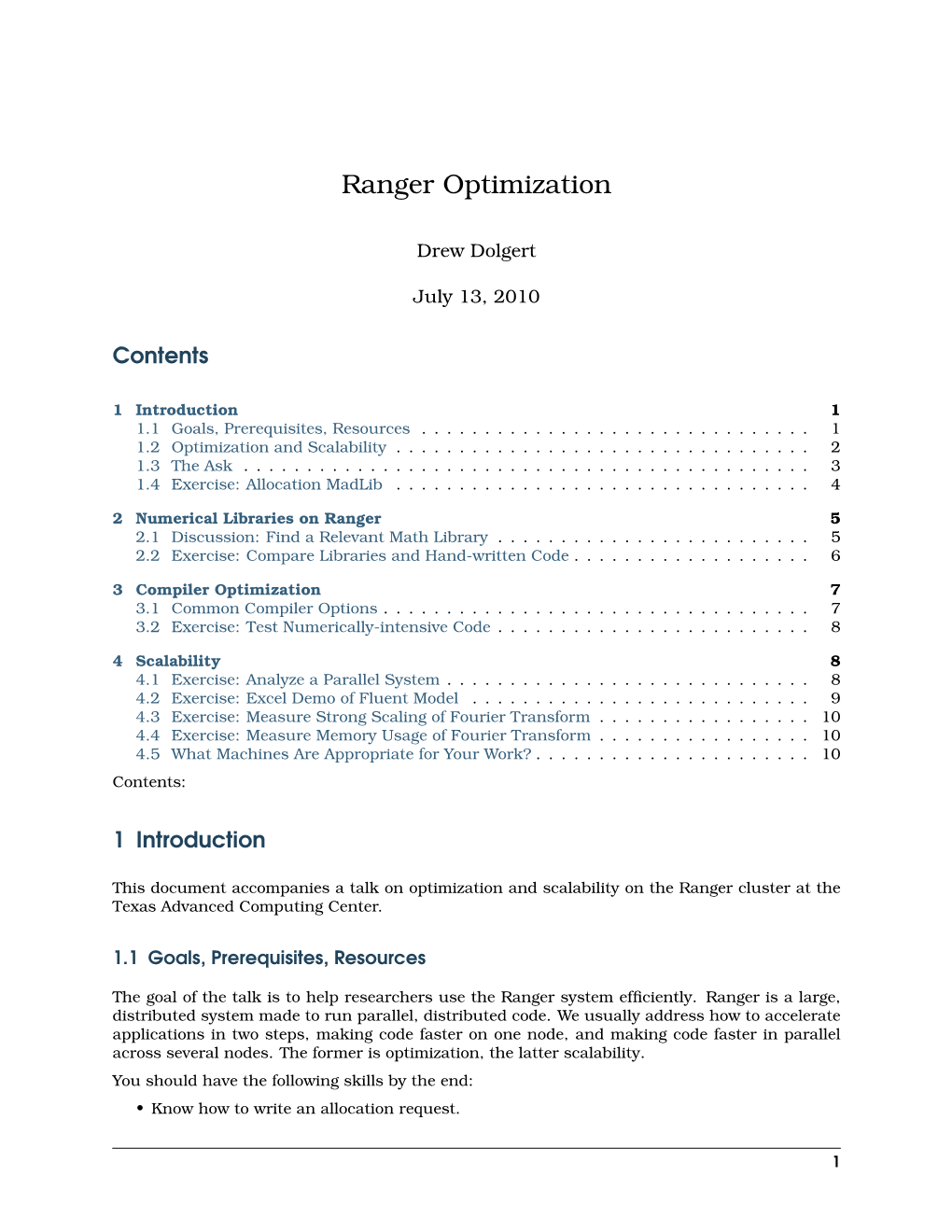 Ranger Optimization