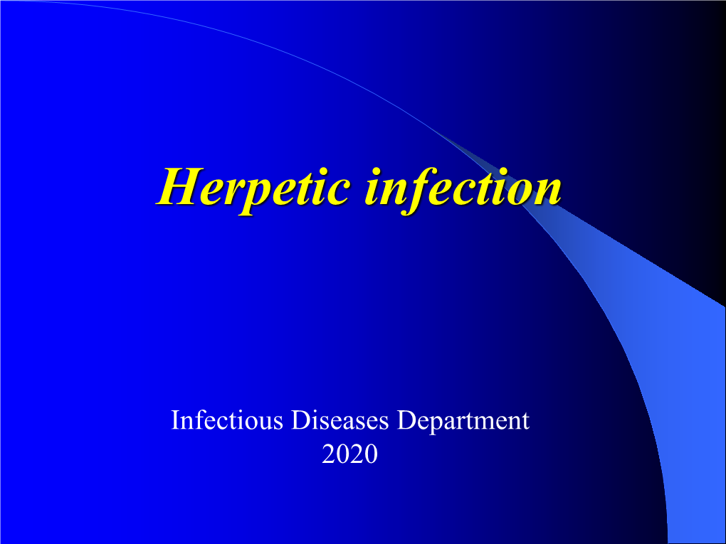 Herpetic Infection