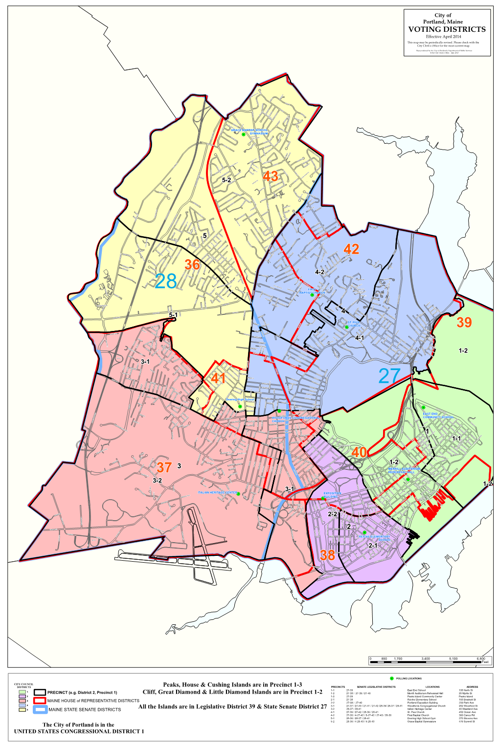 Voting Districts All 36X42