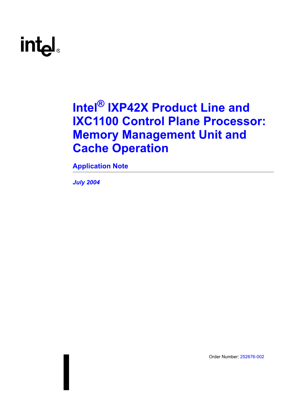 Memory Management Unit and Cache Operation Application Note