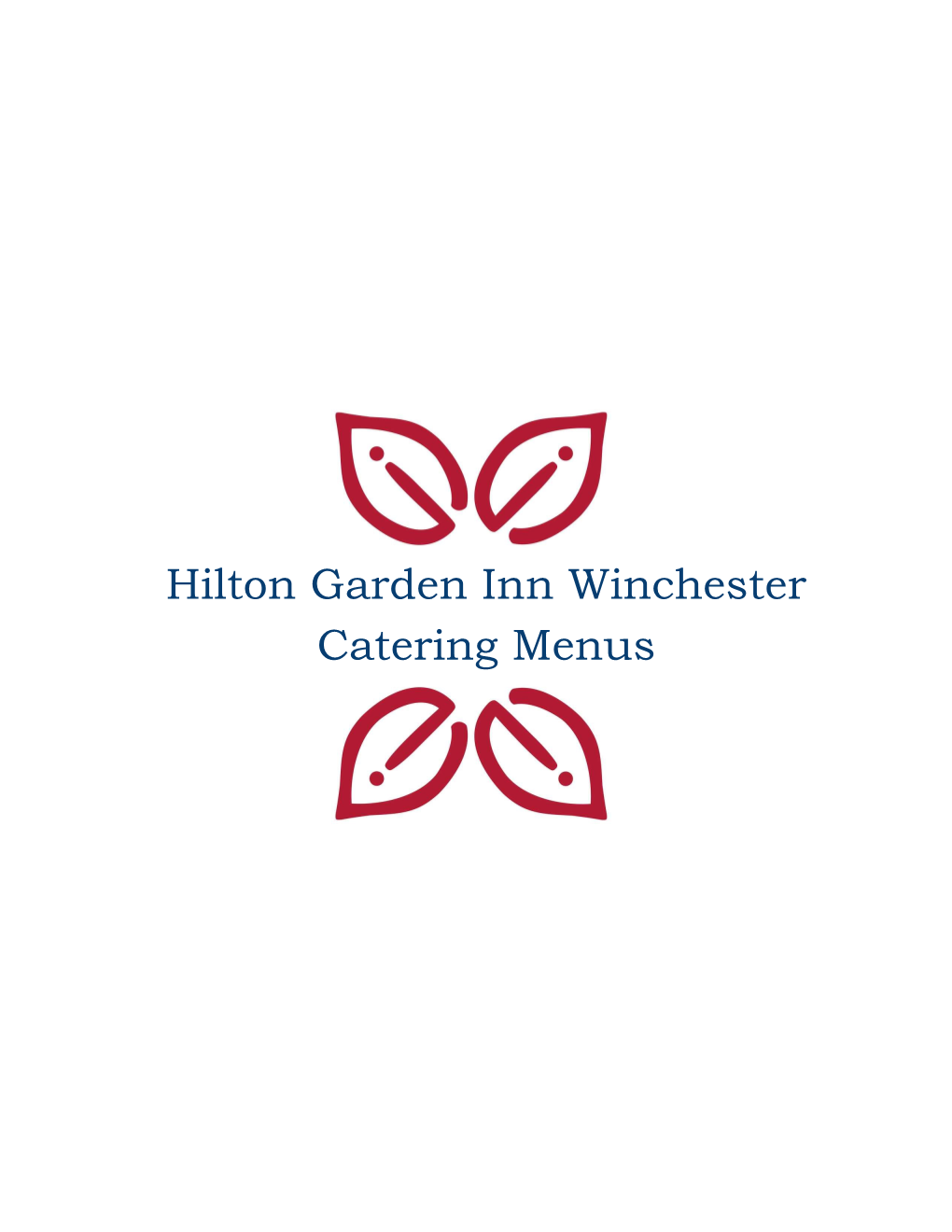 Hilton Garden Inn Winchester Catering Menus