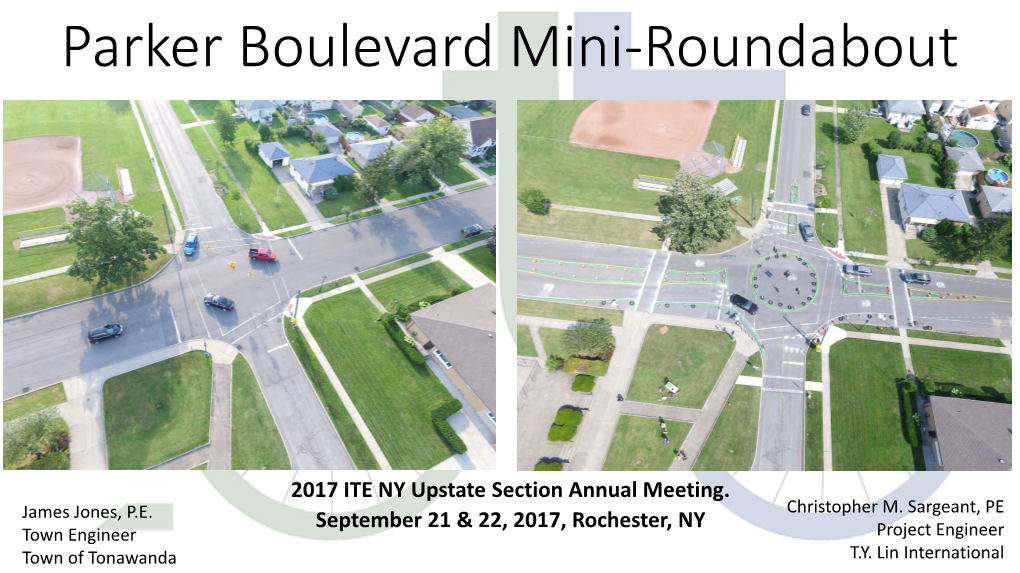 Parker Boulevard Mini-Roundabout