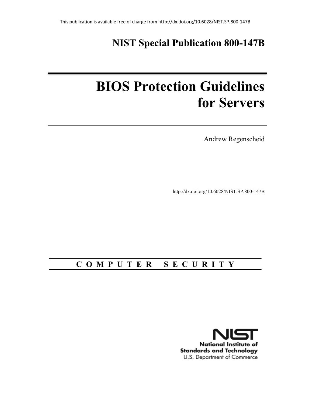 BIOS Protection Guidelines for Servers