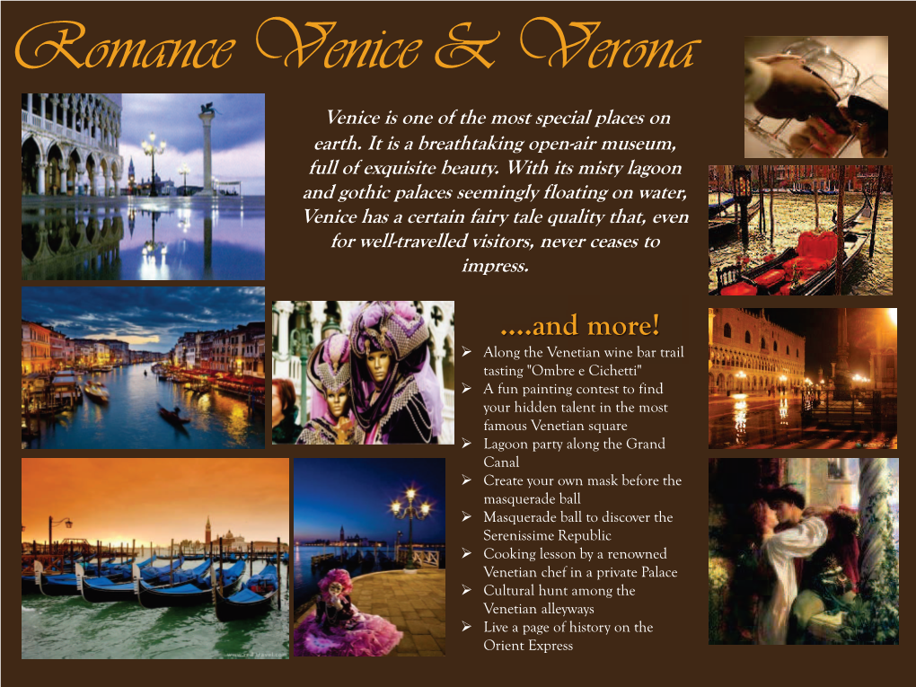 Romance Venice & Verona