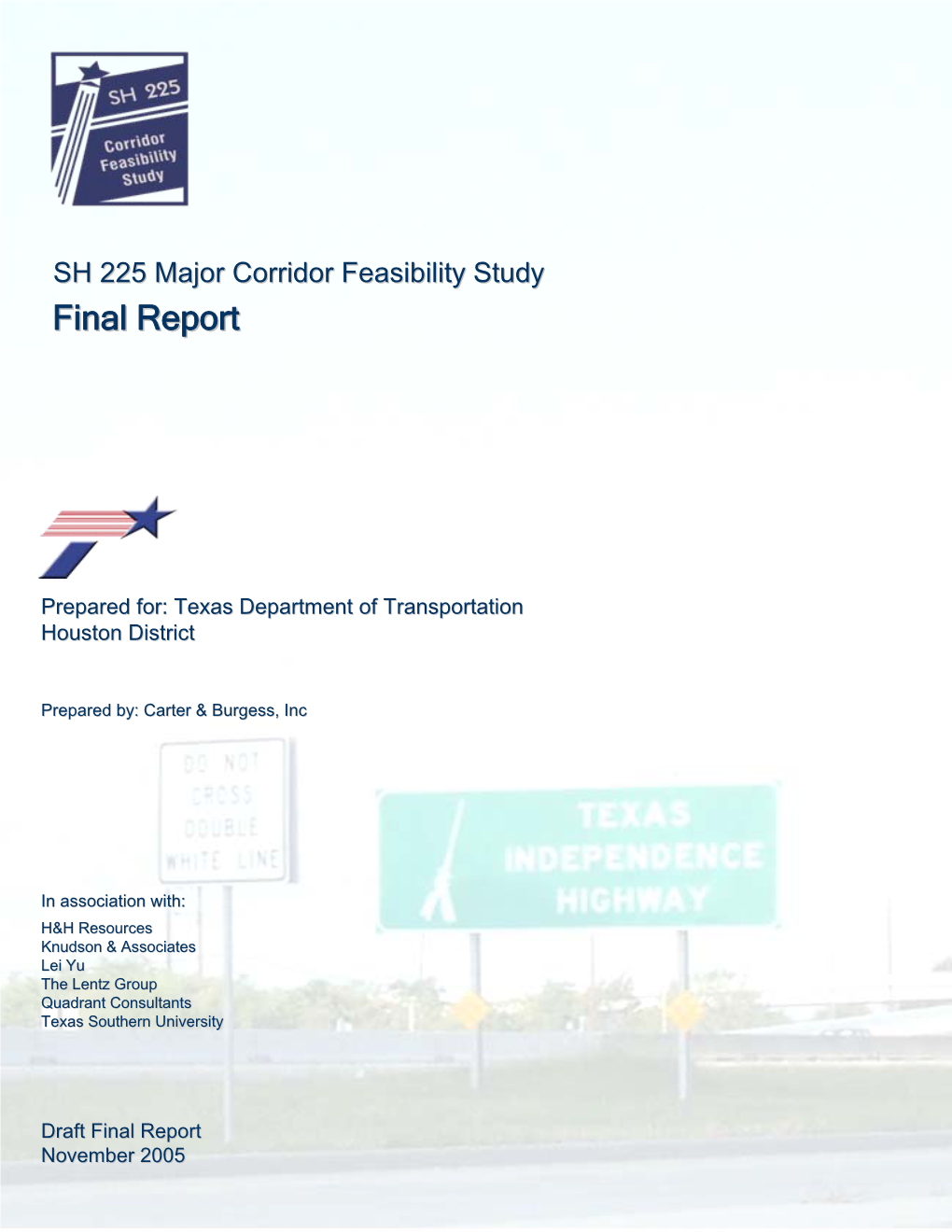 SH 225 Corridor Feasibility Study