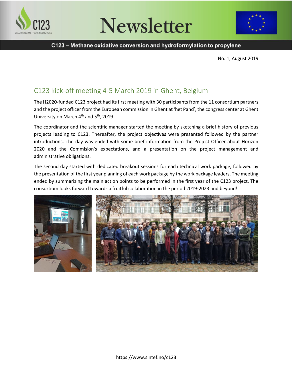 C123 Newsletter 1 August 2019