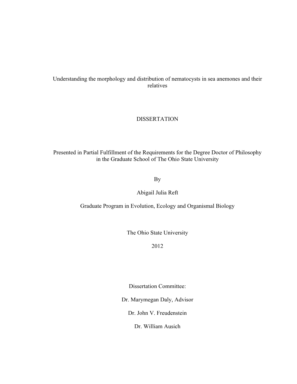 Understanding the Morphology and Distribution of Nematocysts in Sea Anemones and Their Relatives