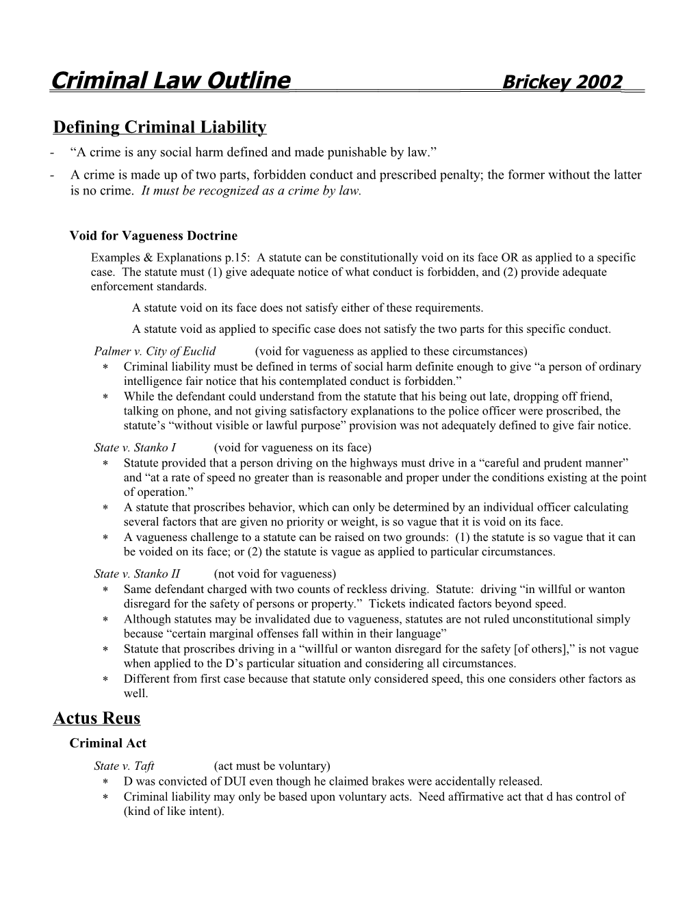 Criminal Law Outline s3