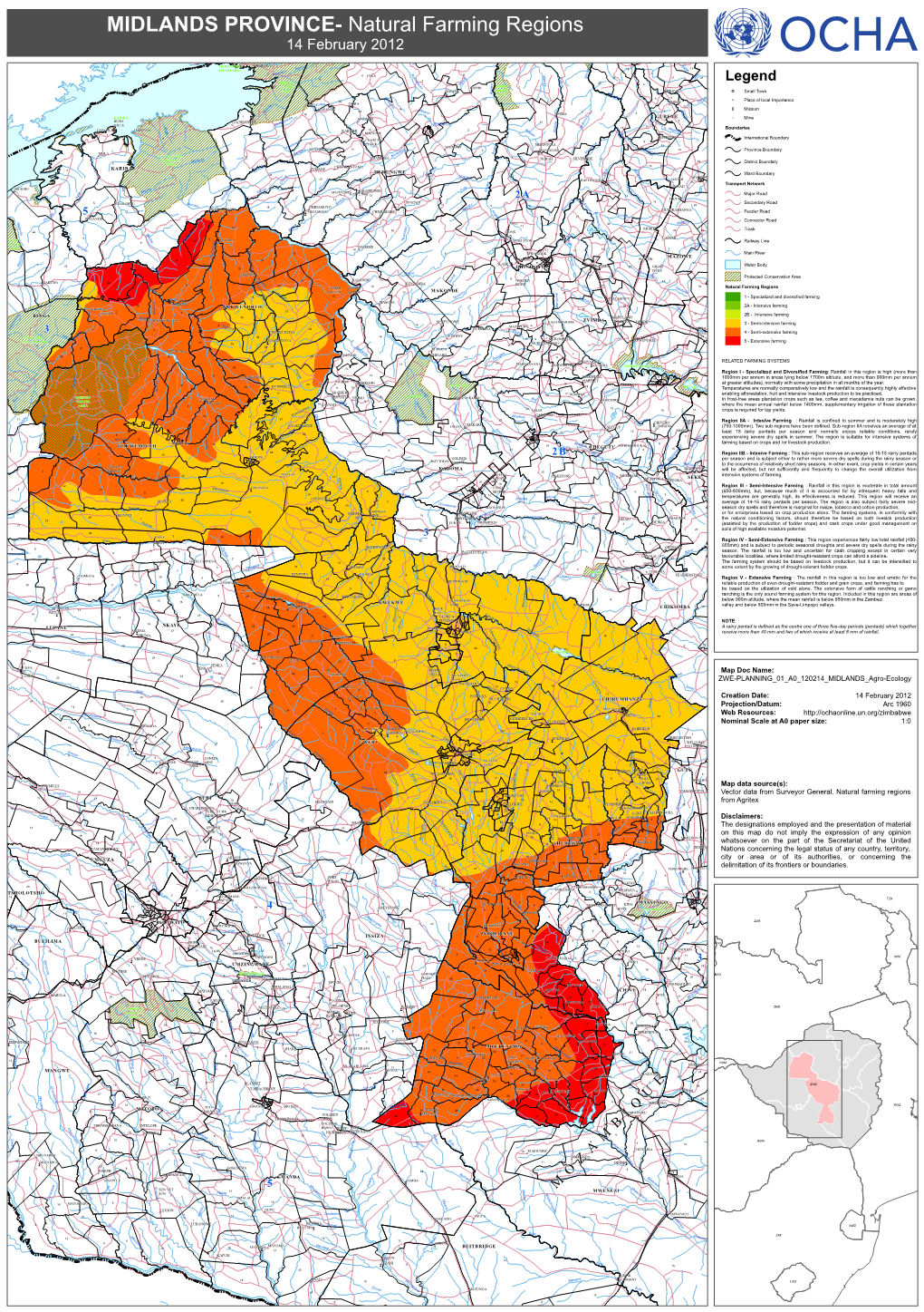 MIDLANDS PROVINCE- Natural Farming Regions 14 February 2012