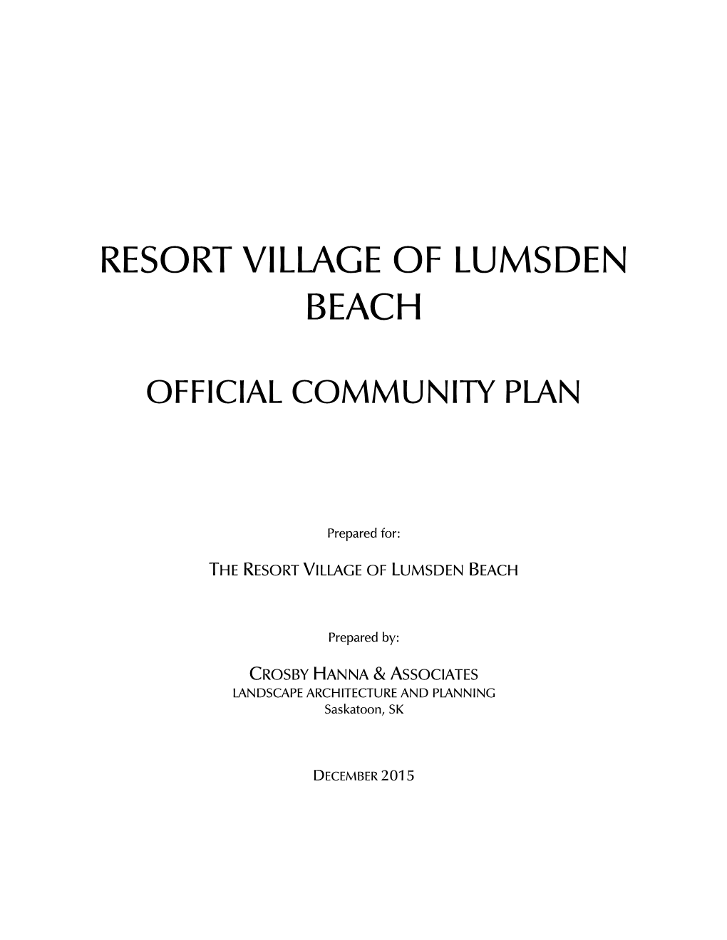 Resort Village of Lumsden Beach