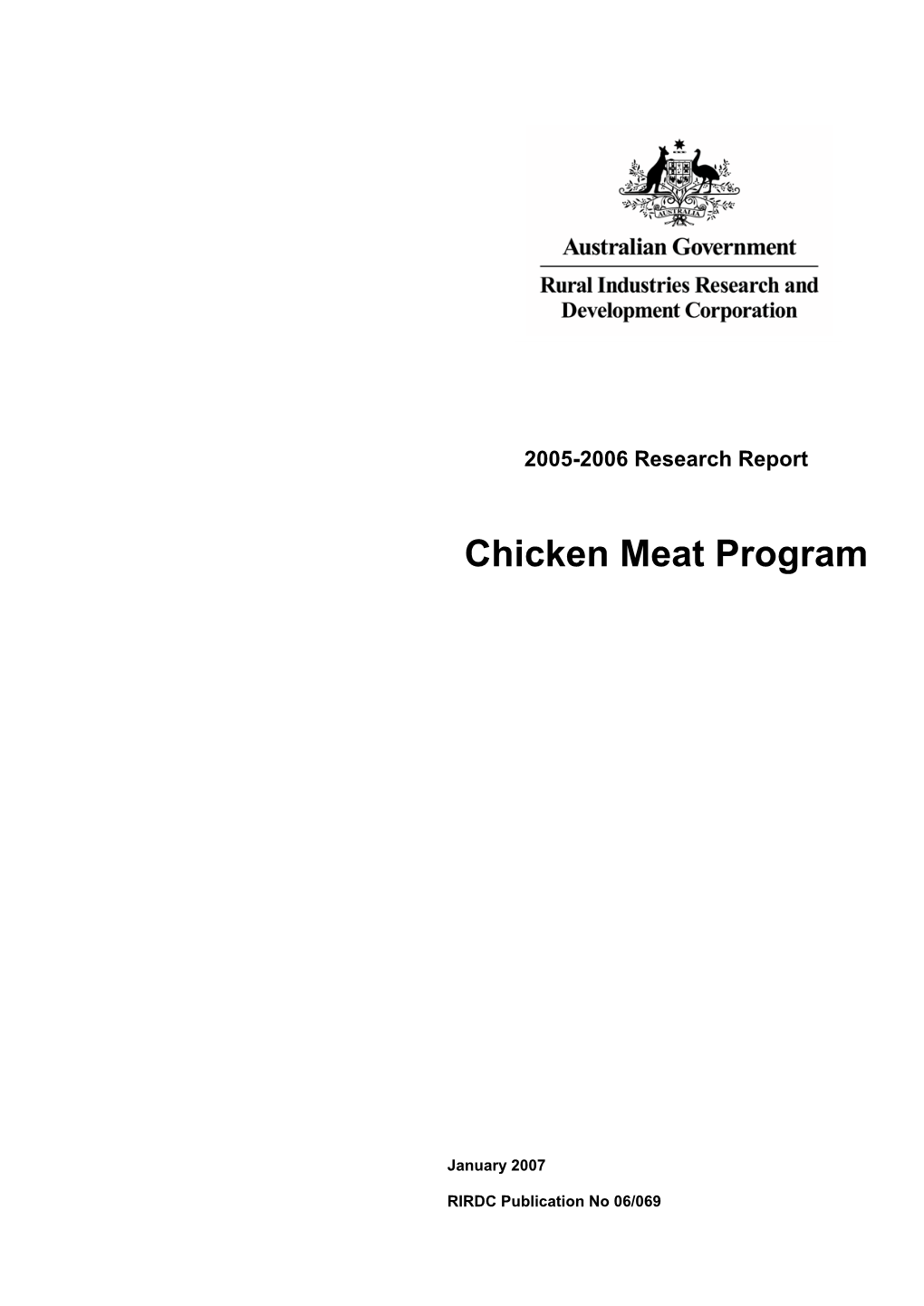 Chicken Meat Program