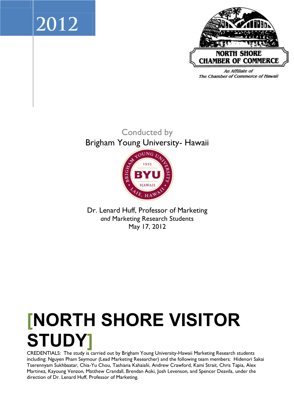 North Shore Visitor Study