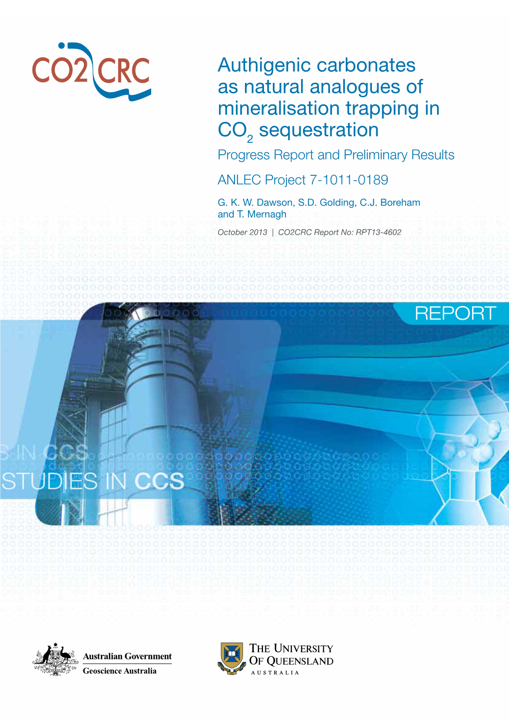 Authigenic Carbonates As Natural Analogues of Mineralisation Trapping In