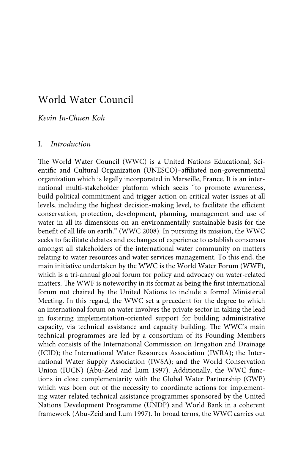 World Water Council