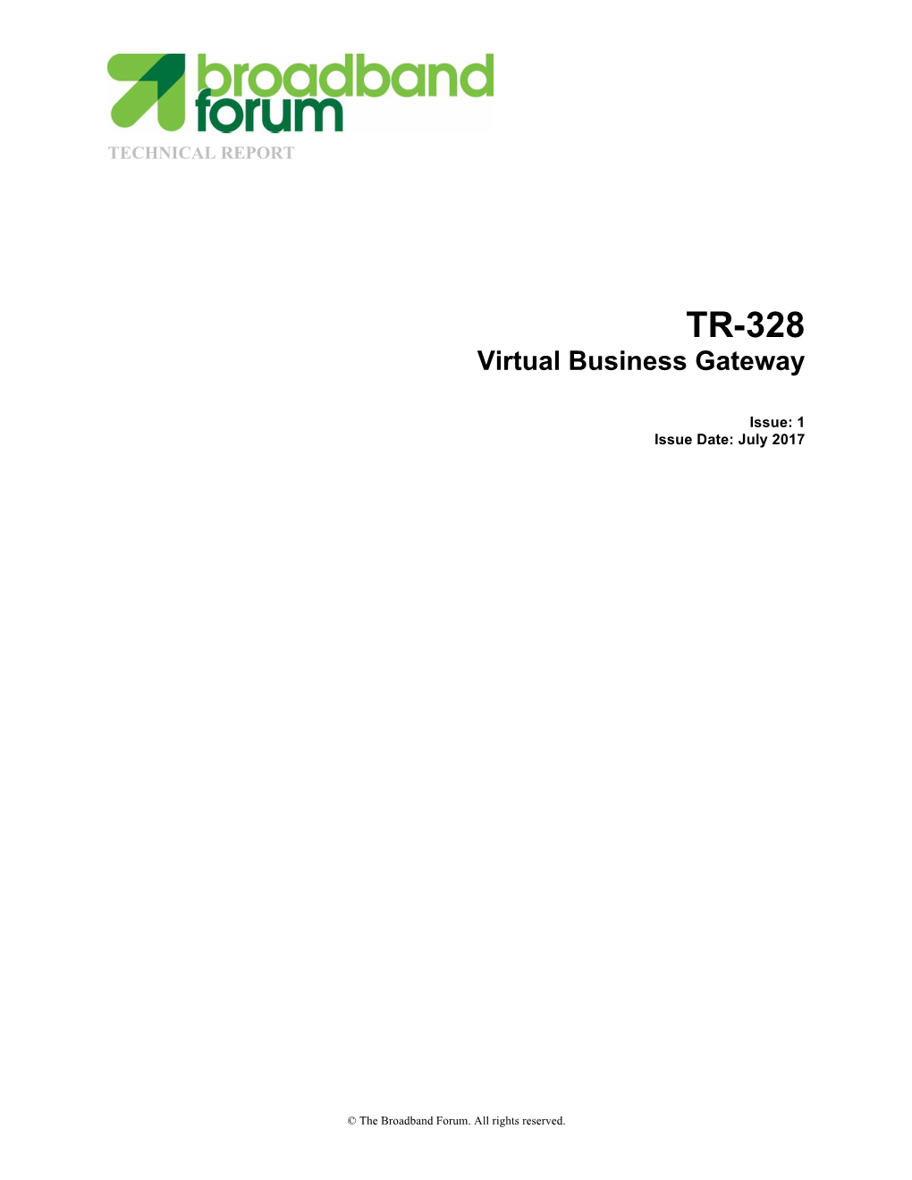 TR-328 Virtual Business Gateway
