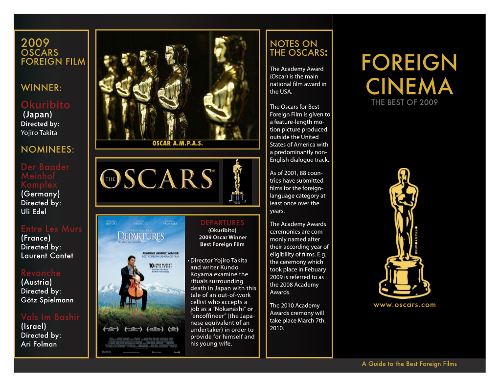 2010 Foreign Film Oscar Brochure