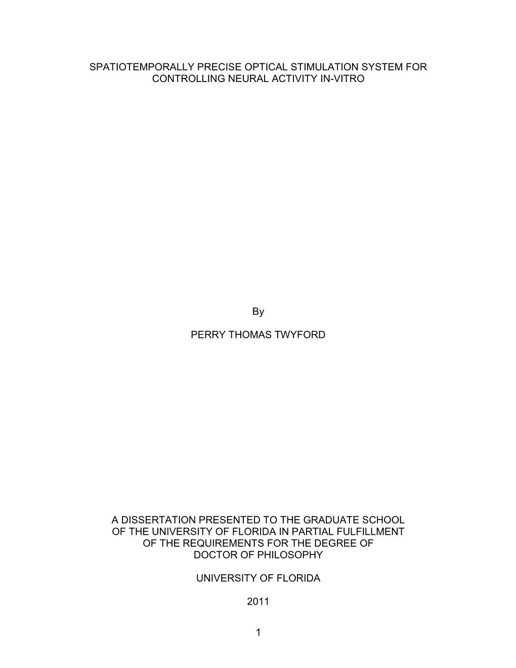 University of Florida Thesis Or Dissertation Formatting