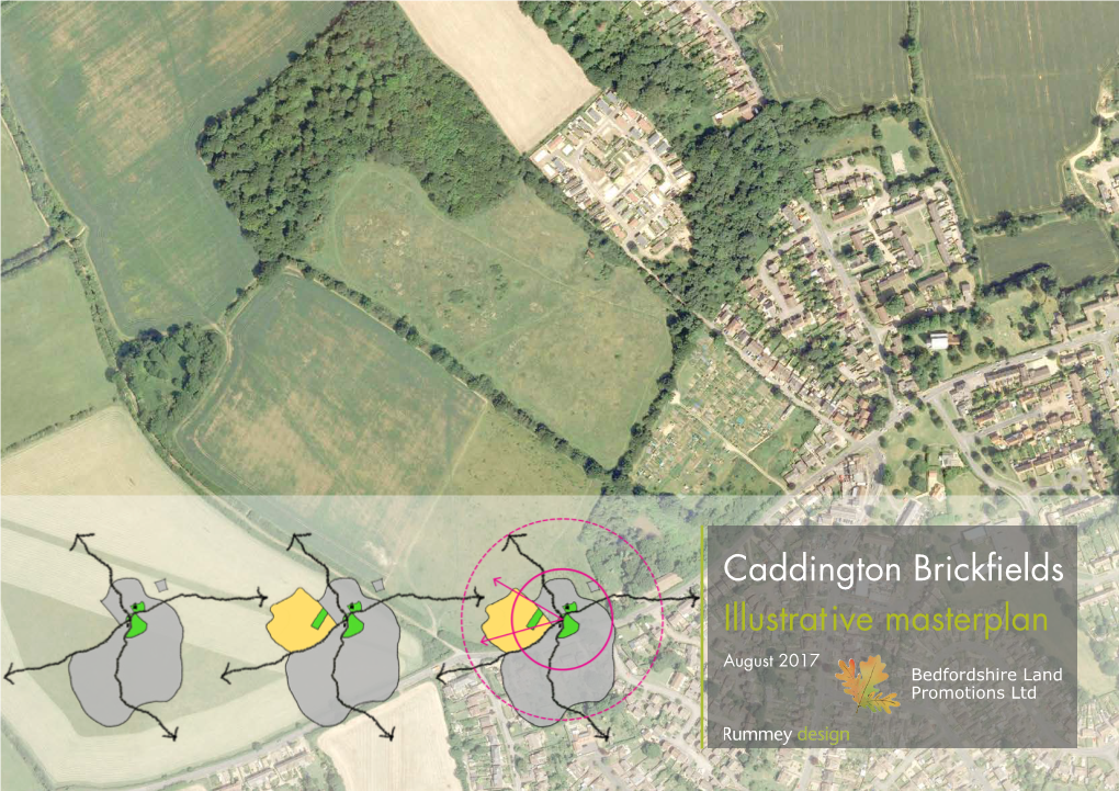 Caddington Brickfields Illustrative Masterplan August 2017 Bedfordshire Land Promotions Ltd