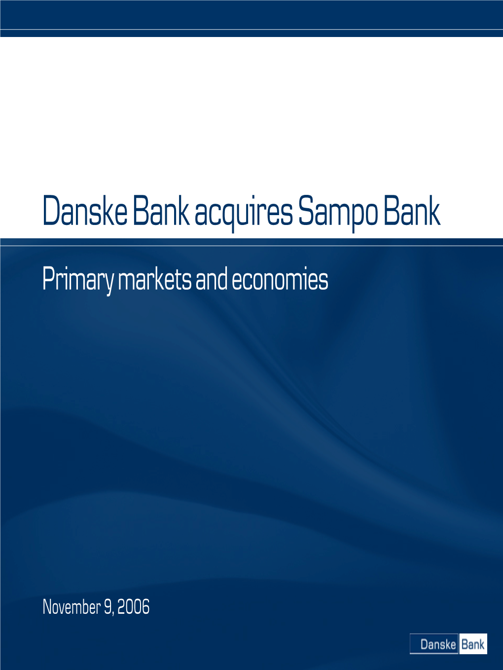 Danske Bank I Perspektiv
