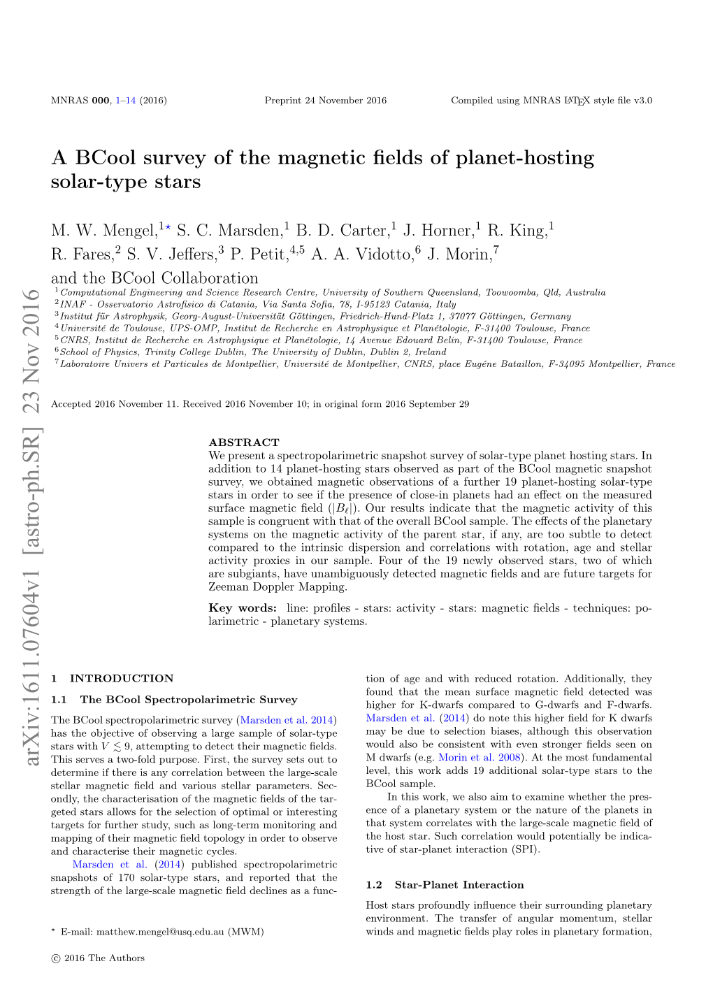 A Bcool Survey of the Magnetic Fields of Planet-Hosting Solar-Type Stars