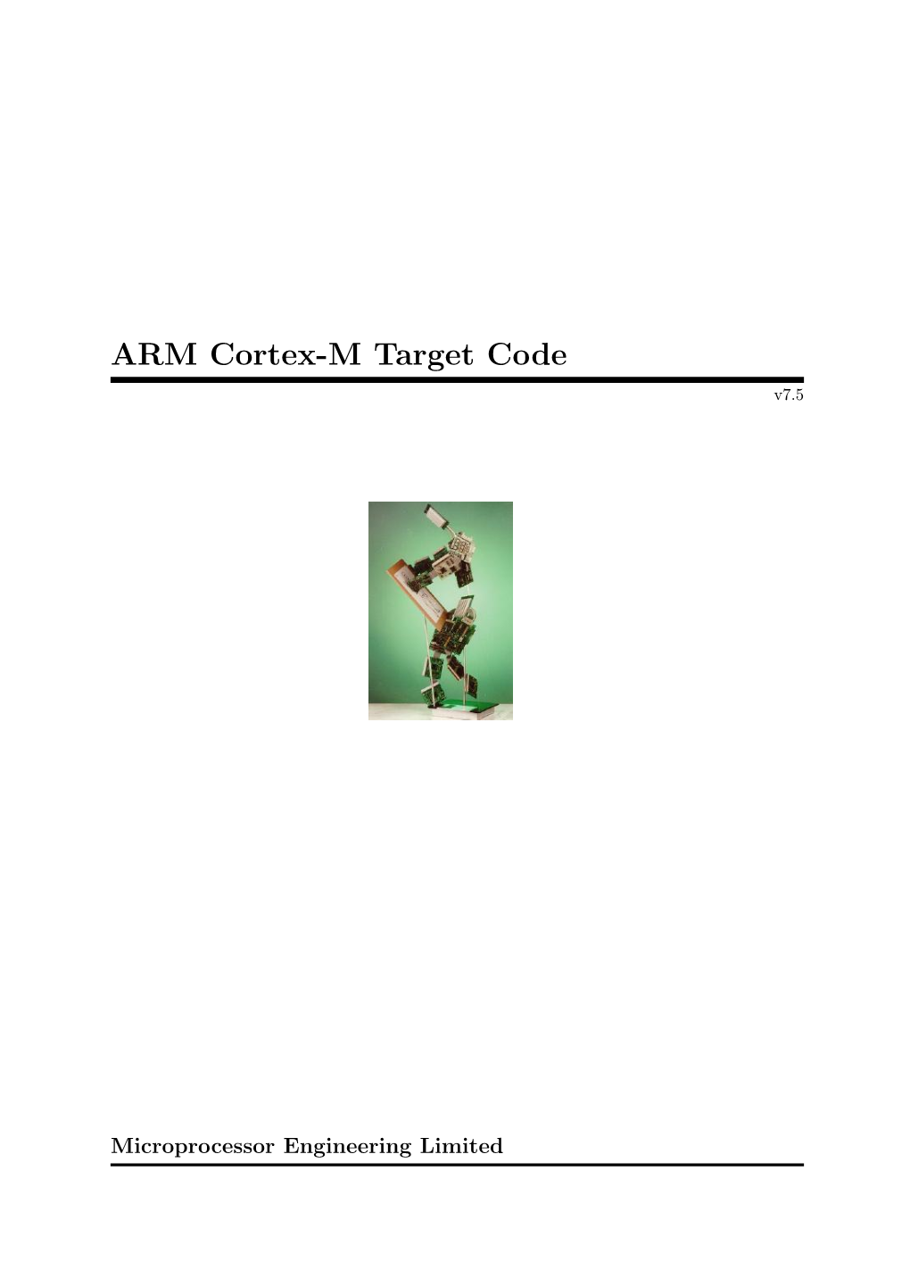 ARM Cortex-M Target Code V7.5