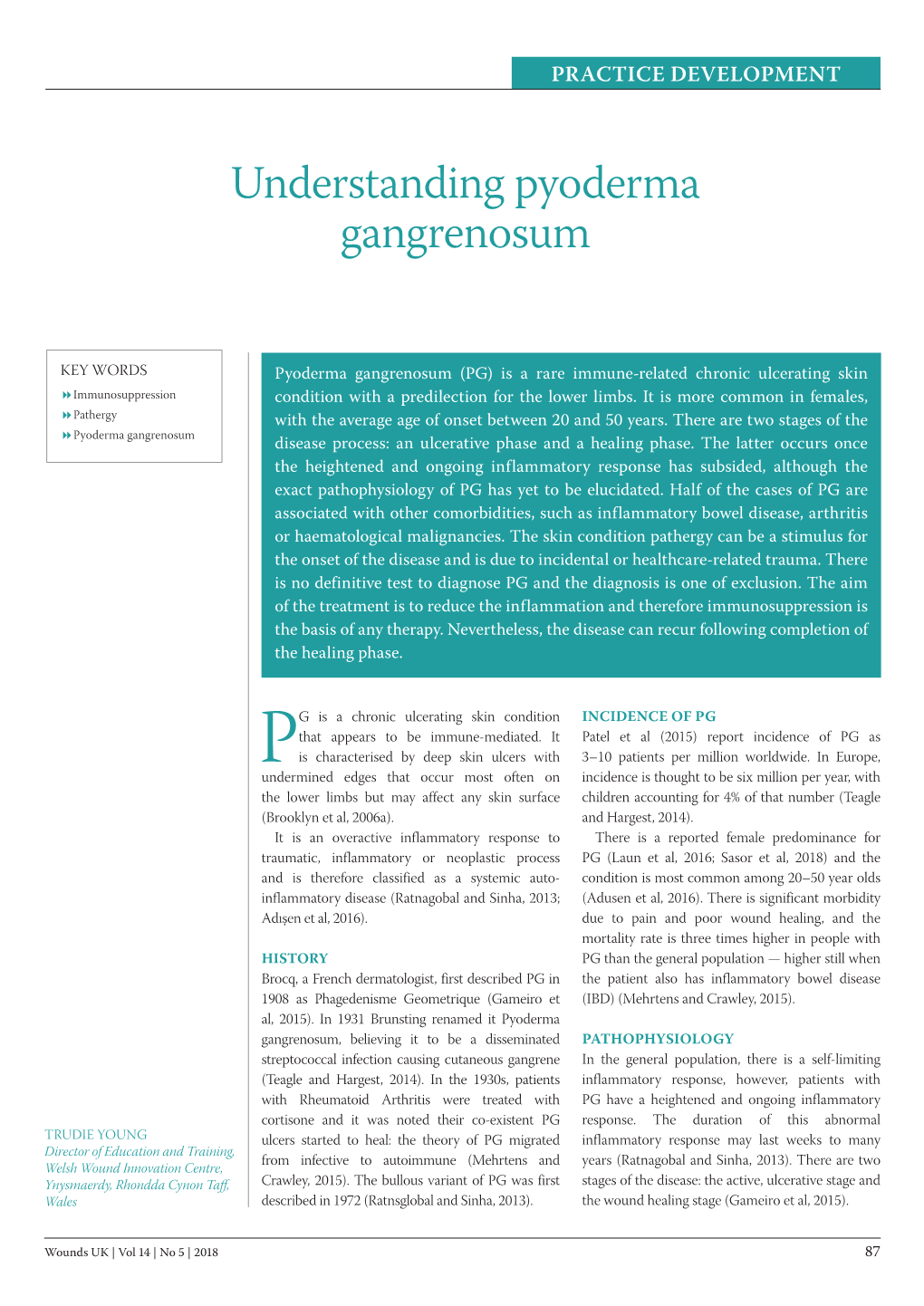 Understanding Pyoderma Gangrenosum