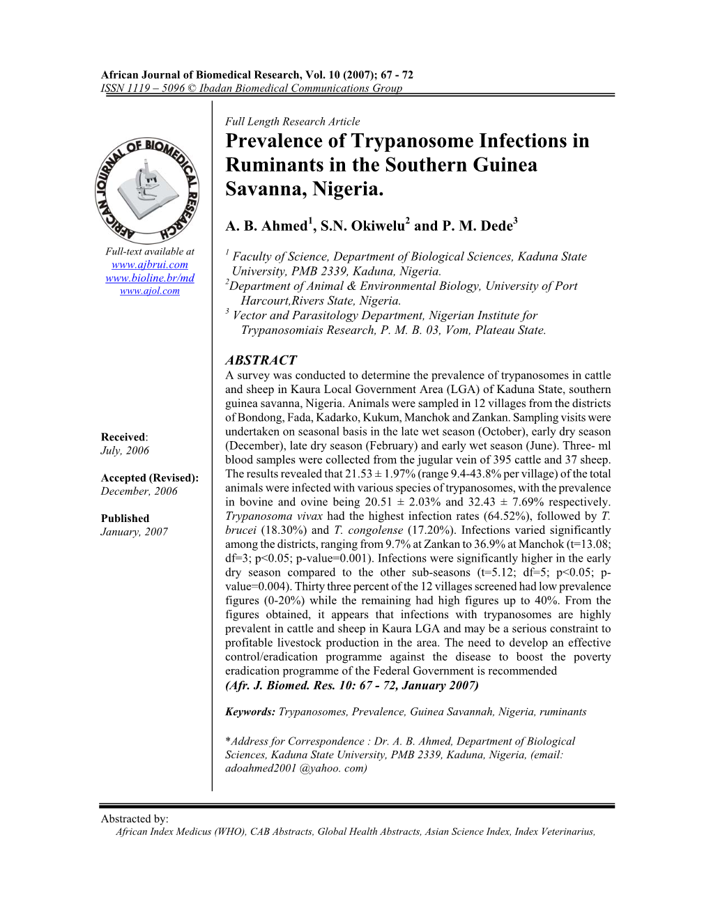 Toxicosis of Non-Steroidal Anti-Inflammatory Agents in Rats