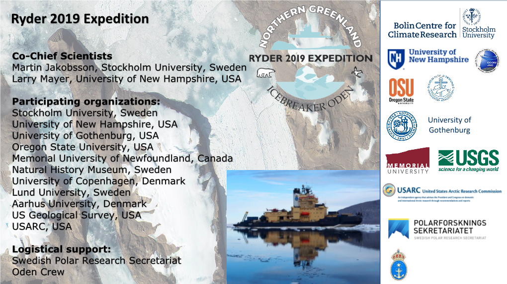 Ryder 2019 Expedition