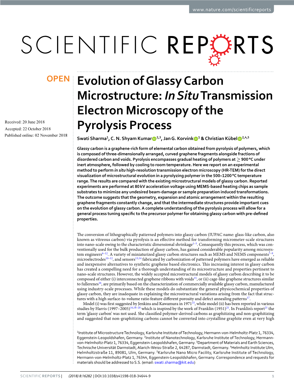 Evolution of Glassy Carbon Microstructure