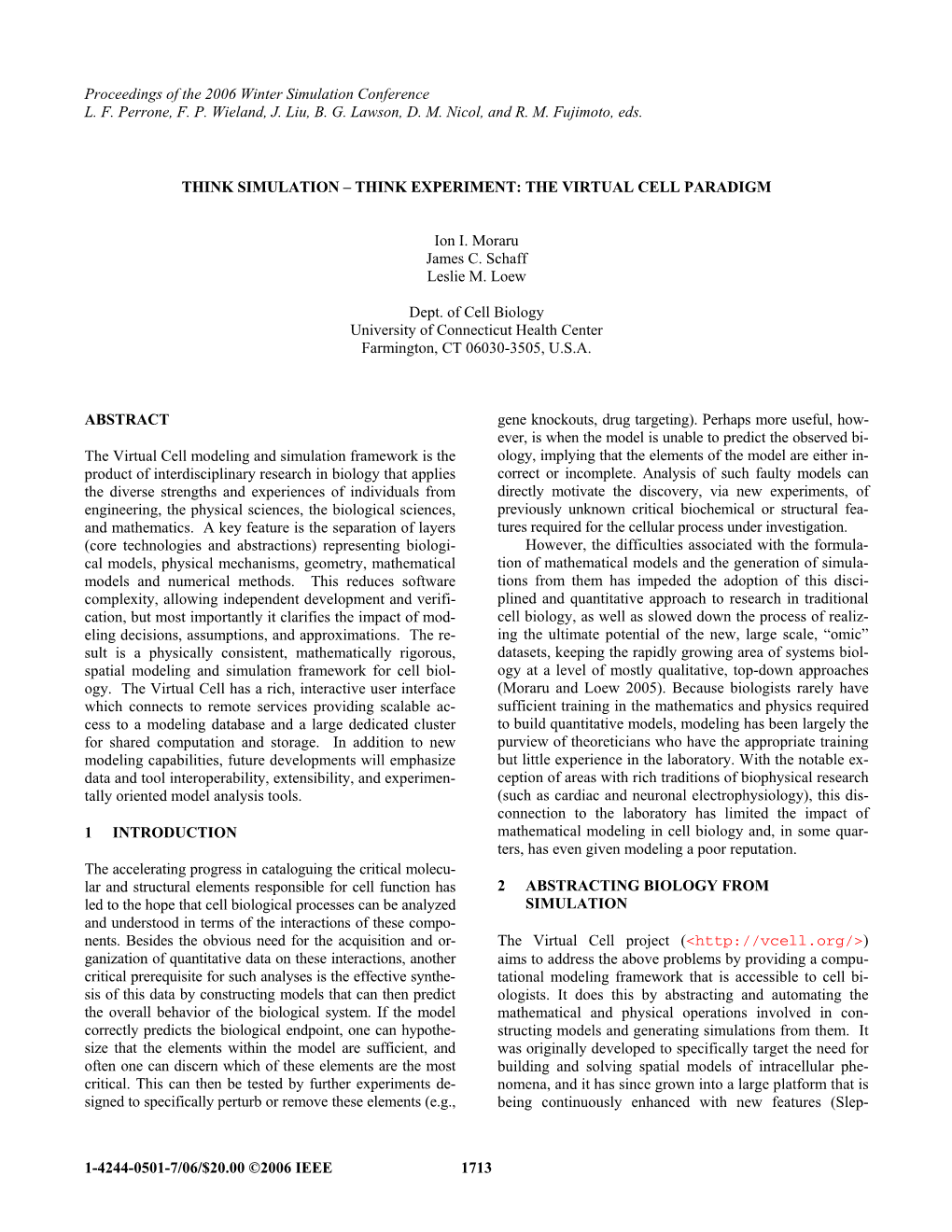 The Virtual Cell Paradigm