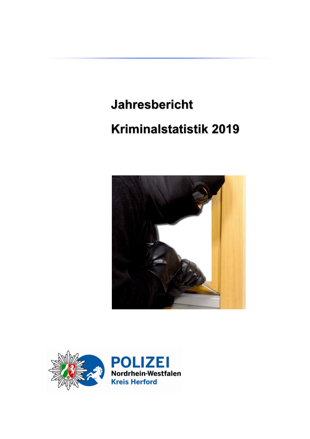 Jahresbericht Kriminalstatistik 2019