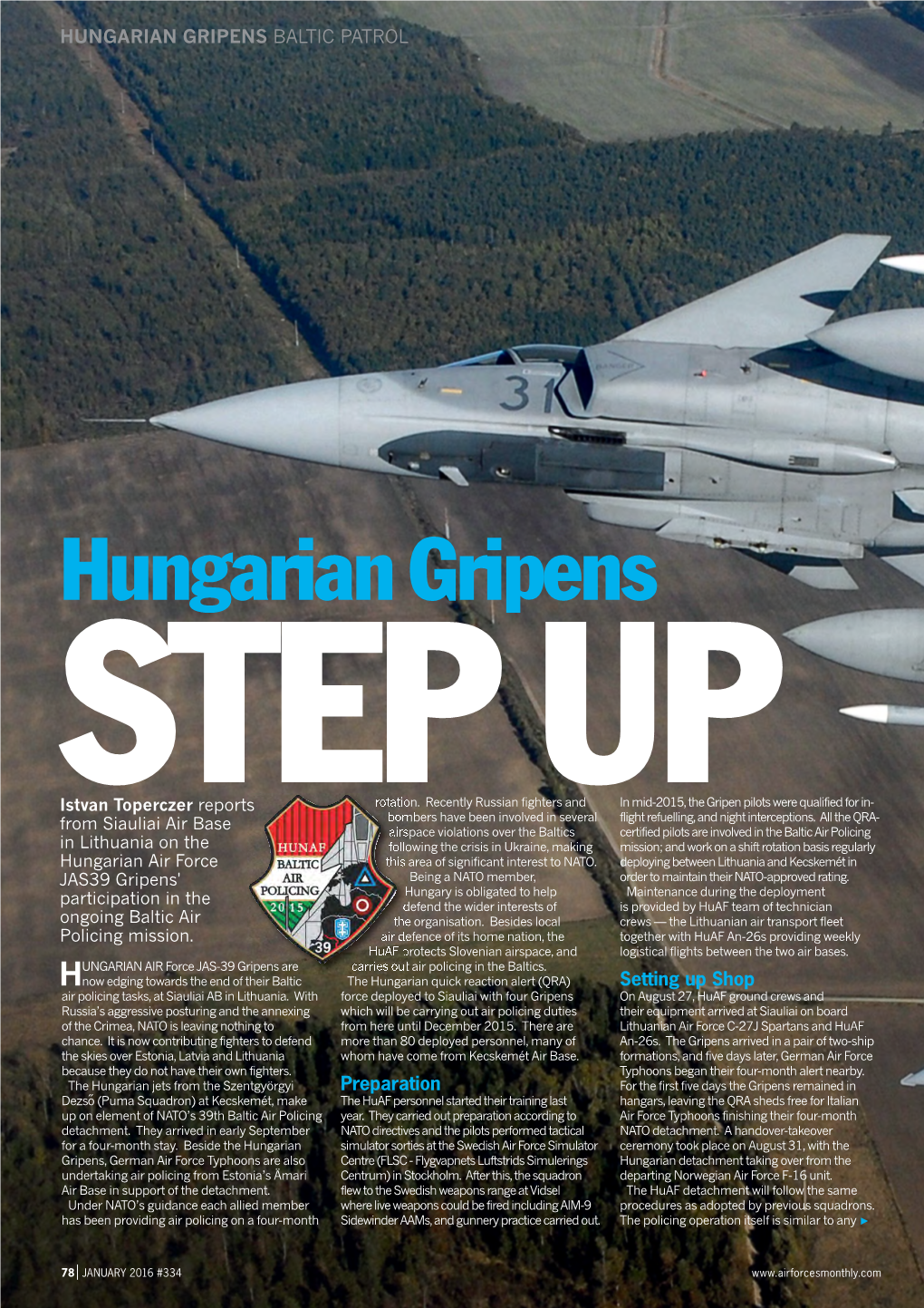 Hungarian Gripens Baltic Patrol