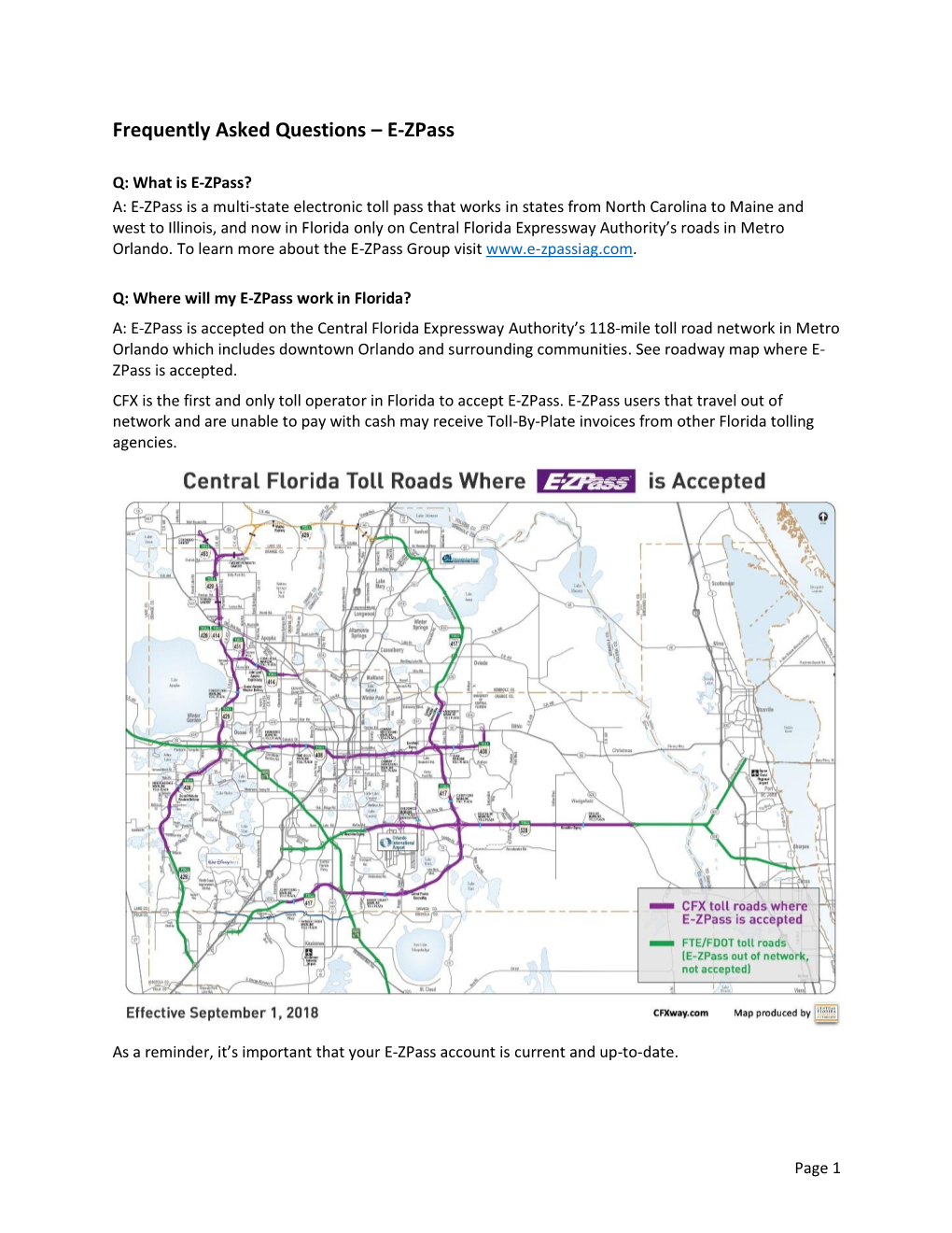 Frequently Asked Questions – E-Zpass