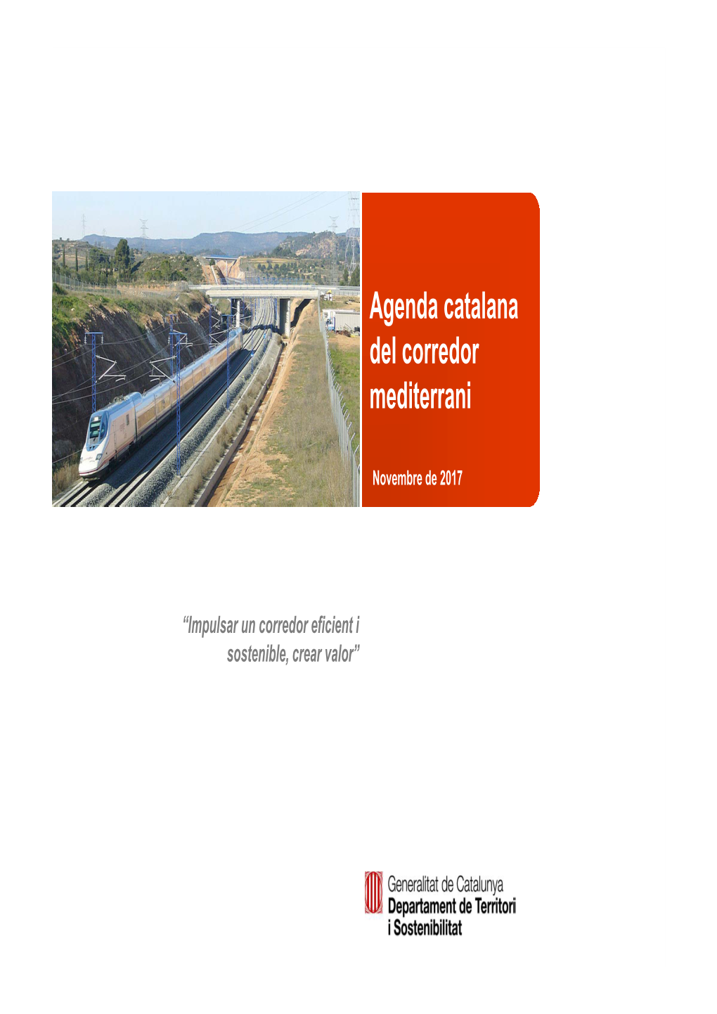 Agenda Catalana Del Corredor Mediterrani