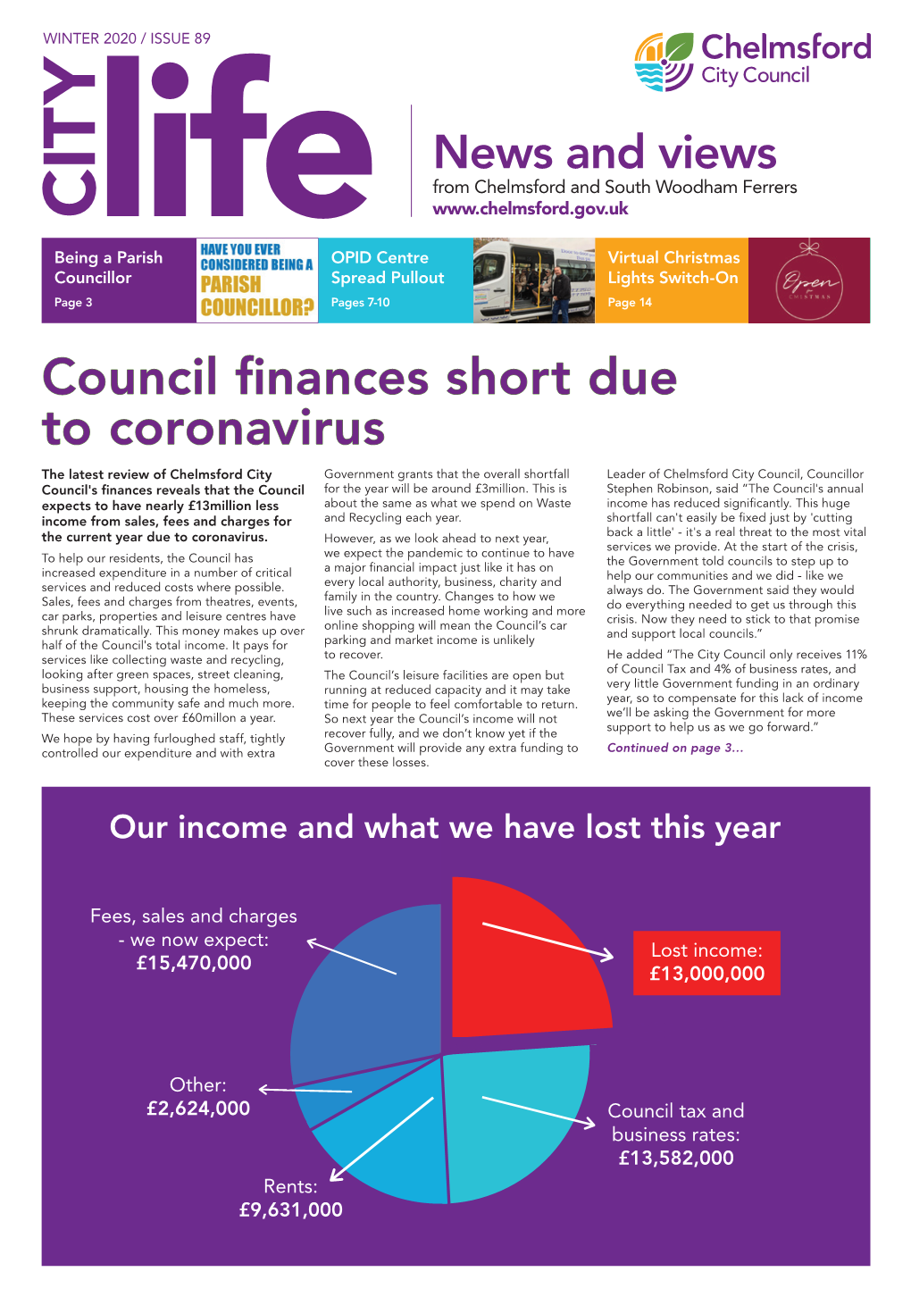 Council Finances Short Due to Coronavirus
