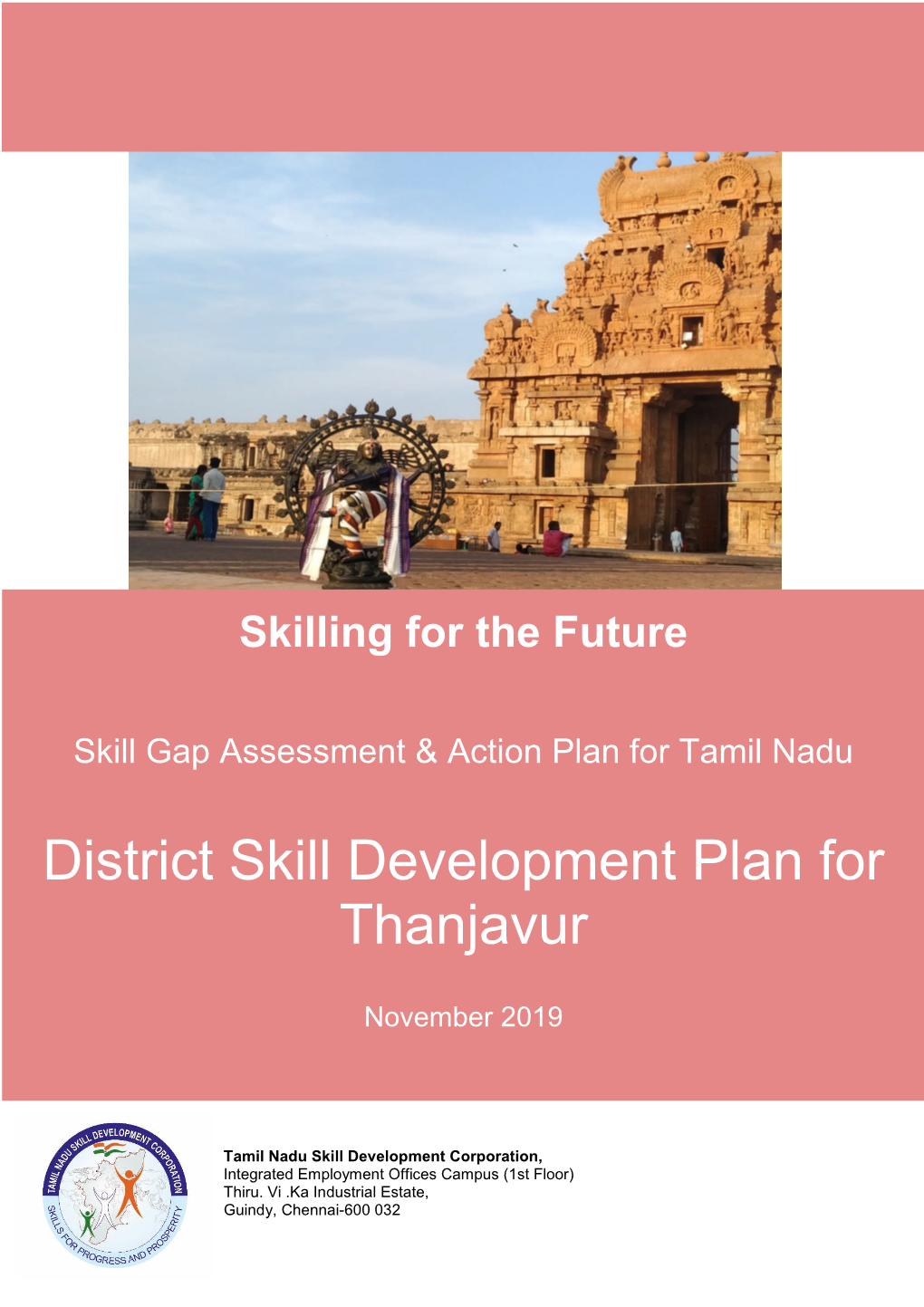 District Skill Development Plan for Thanjavur