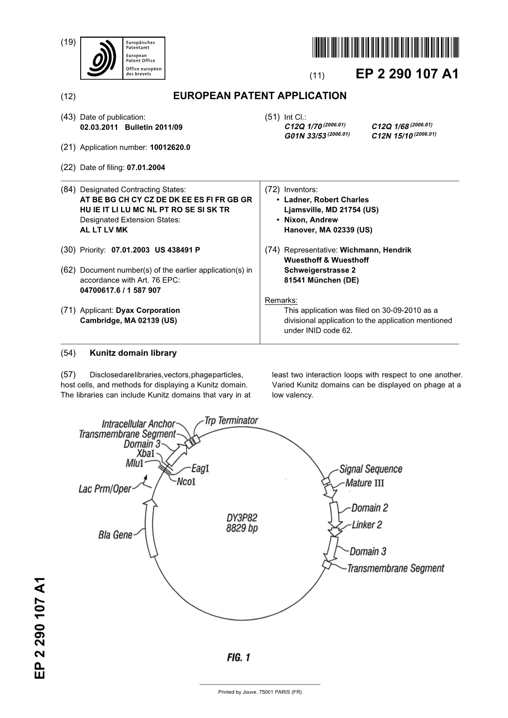 Kunitz Domain Library