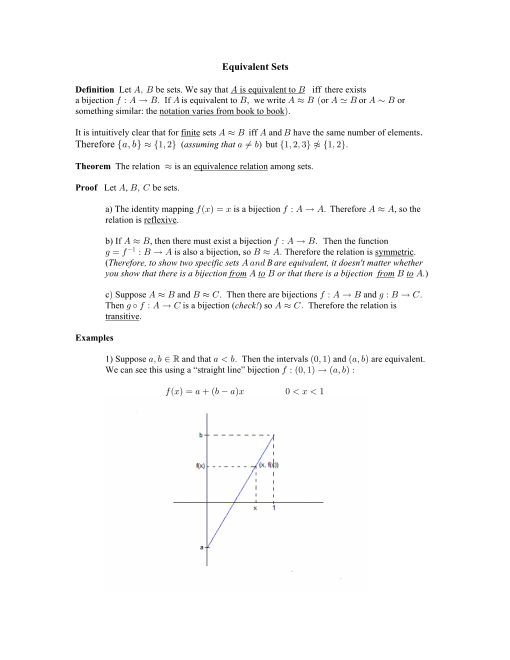 Equivalent Sets